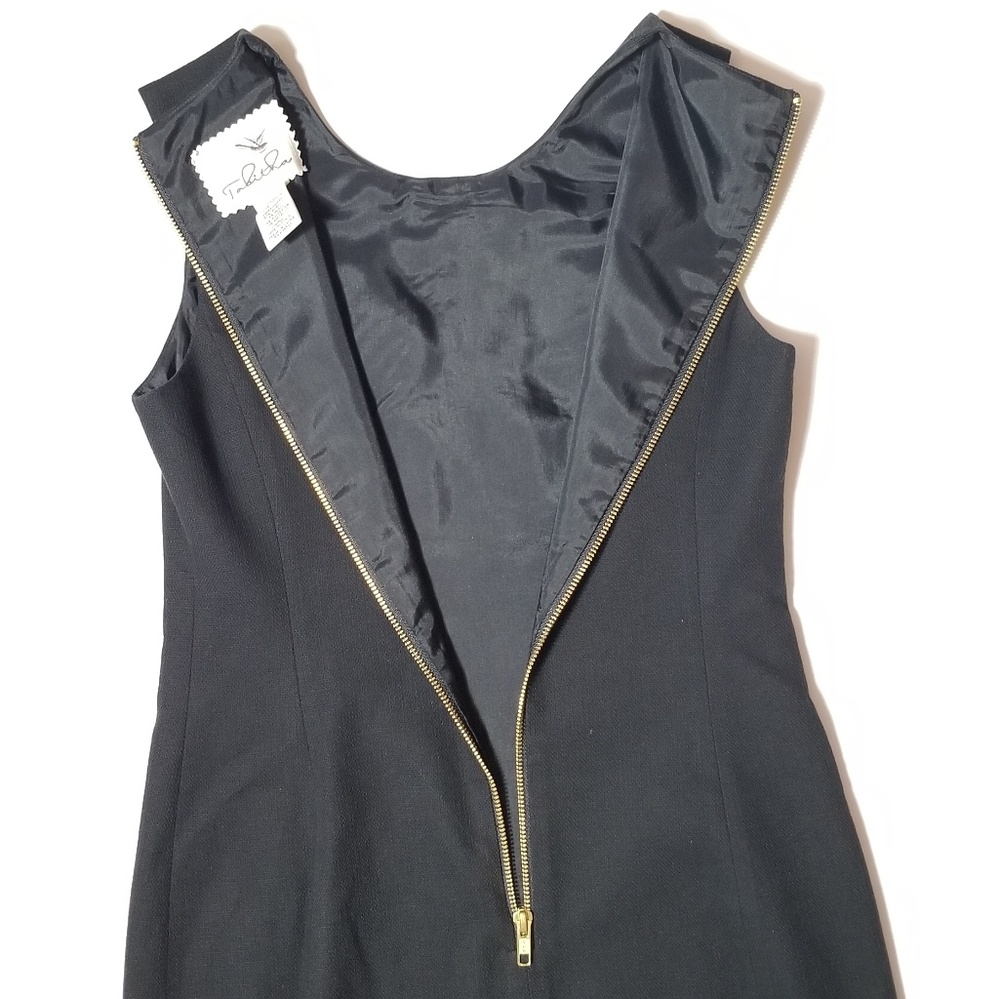 Tabitha Split Diamonds Embroidered Mod Shift Dress - image 8